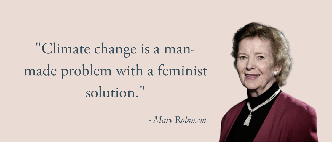 Climate change is a man-made problem with a feminist solution.